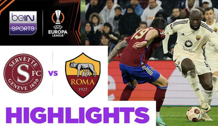 Servette 1-1 AS Roma | UEL 23/24 Match Highlights